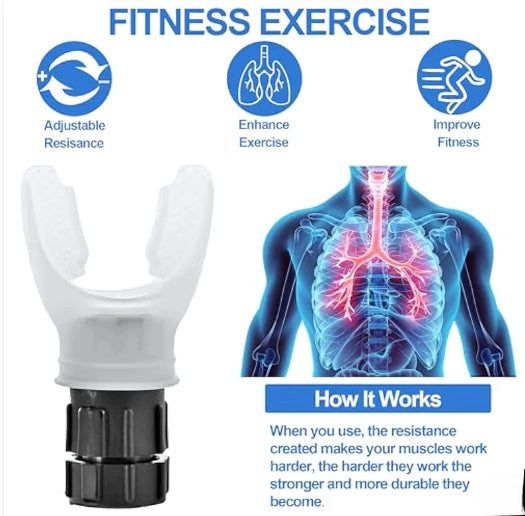 LUNG BREATHING TRAINER™ - Stronger Abdominal Muscles, Increased Performance & Stamina
